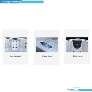 Jacuzzi de Esquina para 5 Personas, Fácil de Instalar, para Terraza o Patio, con Filtro, Bañera de Hidromasaje Balboa, <span class=keywords><strong>Oasis</strong></span> de Jardín - Product Image 3