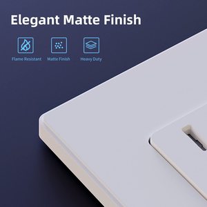 ELEGRP 매트 화이트 15A 125V 듀플렉스 콘센트, 주거용 학년 데코레이터 전기 벽면 콘센트 - Product Image 2