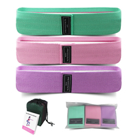Bandes de Résistance en Tissu Personnalisables avec Logo pour Fessiers – Lot de Bandes de Fitness Antidérapantes pour Hanches, Idéales pour l'Entraînement – Vente en Gros