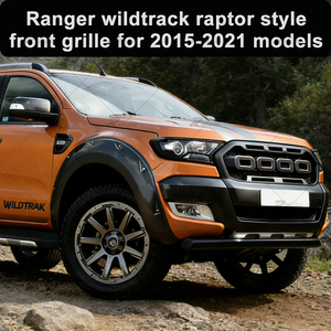 Grille avant de style <span class=keywords><strong>Ranger</strong></span> <span class=keywords><strong>Wildtrak</strong></span> Raptor de haute qualité, compatible avec <span class=keywords><strong>Ranger</strong></span> T7 <span class=keywords><strong>T8</strong></span> 2015-2021, matériau ABS - Product Image 4