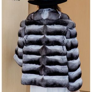 Tùy Chỉnh Bán Buôn Sang Trọng <span class=keywords><strong>Chinchilla</strong></span> Áo Khoác Lông Mùa Đông Bất <span class=keywords><strong>Chinchilla</strong></span> Áo Khoác Phụ Nữ Áo Khoác Lông Thú Phổ Biến Lông Thú - Product Image 3