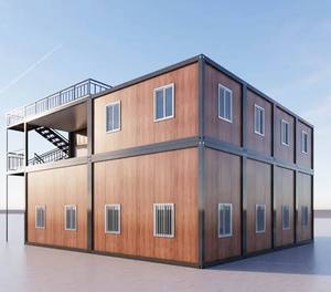 Nhà Modular Có Thể Tháo Rời Container Nhỏ Nhà Sản Xuất Nhà Prefab Nhà Làm Container Văn Phòng Di Động Hai Câu Chuyện Container - Product Image 4