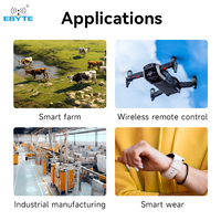 Ebyte ODM E22-900T22S Semtech SX1262 UART Jangkauan 5Km 868Mhz 915Mhz 22dBm SMD 16*26mm CE FCC Modul RF Pemancar Nirkabel LoRa