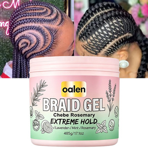 Luxfume Gel para Trenzas Grande de 17.1oz, Marca Privada, Fijación Extrema, Gel Fuerte para Trenzas y Locs, con Agua de Arroz Nutritiva para el Cabello - Product Image 1