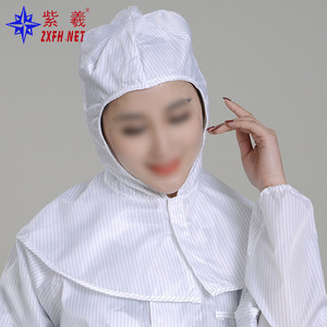 Zixi Antistatic Shawl Hat with <b>Net</b> Ears, White Food Hat, Work Hat, Occupational Ear Protection - Product Image 3