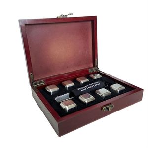 Belle boîte de coffret en pierre de whisky gravée au trésor en bois pour cadeau de garçons d'honneur - Product Image 4