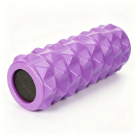 Rouleau en mousse solide haute densité, rouleau de massage à picots pour la récupération des muscles du dos et des jambes, entraînement de yoga et de fitness