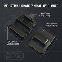 Ceinture tactique MOLLE découpée au laser TUSHI avec boucle en alliage à verrouillage automatique, ensemble 2-en-1 : ceinture extérieure rigide de 120 cm et ceinture intérieure de 1,50 pouce pour usage intensif