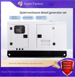 30 kW im lặng Máy phát điện diesel DC điều khiển từ xa tiêu thụ nhiên liệu thấp 50/60Hz ATS fujian 100/200/300kw Máy phát điện đặt - Product Image 5