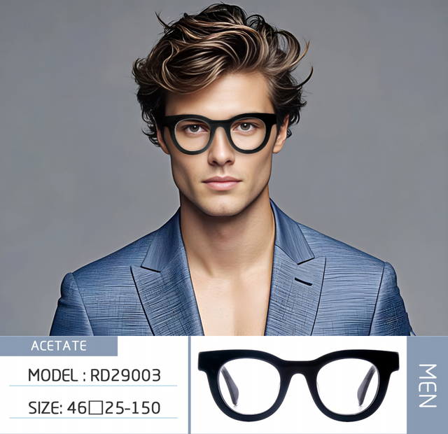 Premium Acetate Optical Frames for Adults Full-Rim Eyeglasses for Prescription Lenses