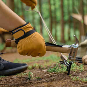 Marteau en acier d'extérieur avec manche en bois, extracteur de piquets de tente, outil de survie pour le camping et les travaux de bricolage - Product Image 5