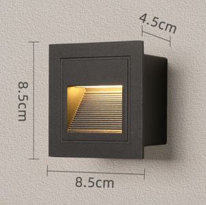 Jpungsun IP65防水1W 3w嵌入式发光二极管阶梯灯家庭楼梯走廊照明室外室内发光二极管楼梯灯 - Product Image 3