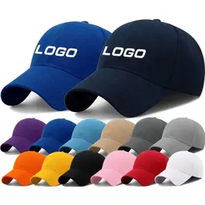 6 Panel Outdoor Sports Baseball Cap 100% Cotton Custom Logo Baseball Cap Blank Dad Hats