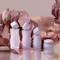 Fabricant de flacons de lotion vides personnalisés Mingsheng, 50 à 100 ml, flacons de luxe en verre givré, flacons uniques ou flacons diffuseurs