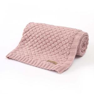 Knitted Covers Matt Paly Personalized Sheet Soft Net Embroidery Coral <strong>Cot</strong> Custom Bedding Kid Heirloom <strong>Baby</strong> <strong>Quilts</strong> - Product Image 1