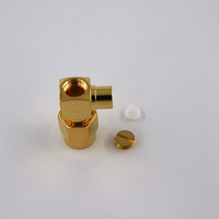 Cable RG402 de .141, Antena de 50 ohmios, Conector Coaxial RF Impermeable con Conector SMA Macho en Ángulo Recto