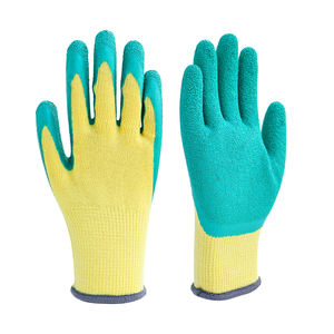 Sécurité de travail <span class=keywords><strong>latex</strong></span> enduit rides paume anti-dérapant haute adhérence personnaliser Logo gants de jardin équipement de protection gants - Product Image 2