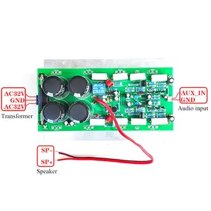 Audio 1000w Mono Hifi Amplifier Board High Power C3858 A1494 Can Be Used As Subwoofer AC Dual 36V
