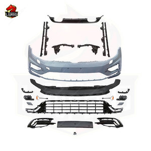 Piezas de coche de ajuste perfecto para Volkswagen Golf 7,5 Facelift <span class=keywords><strong>R</strong></span> estilo kit de carrocería parachoques delantero labio difusor trasero faldones laterales rejilla - Product Image 5