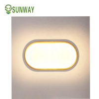 Lampe LED étanche CE EMC CQC IP65 ronde, carrée, ovale, résistante à l'humidité, 10, 15, 20, 225 watts, prix d'usine