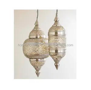 Diseño antiguo Metal linternas marroquíes de la India