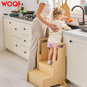 WOQI Asistente <span class=keywords><strong>de</strong></span> cocina <span class=keywords><strong>de</strong></span> torre para niños pequeños hecho a medida, taburete <span class=keywords><strong>de</strong></span> cocina perfecto, torre <span class=keywords><strong>de</strong></span> madera para niños pequeños - Product Image 6