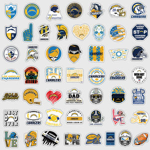 חם מכירה לוס אנג 'לס מטענים 50 יח' pvc עמיד למים מדבקות Pvc secals Vintage תוויות לוגו קבוצת כדורגל - Product Image 2