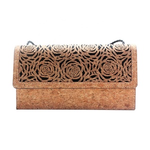 Nice Handbags Korean Handbags Ladies Bags Vegan Cork Clutch Bag Cork Fiber Crossbody Bag for Women - Product Image 3