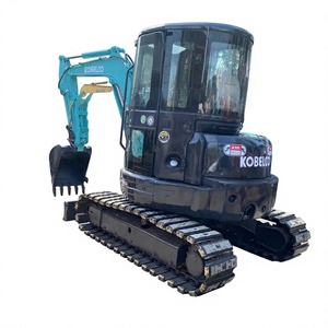 Mini-excavatrice Kobelco 5,5 tonnes modèle 2020 avec godet de terrassement de 0,12 m³ de capacité, moteur d'occasion - Product Image 1