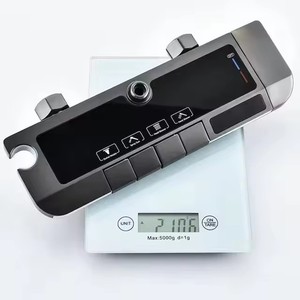 Set di rubinetti per doccia con Display digitale a LED e piattaforma di stoccaggio 4 funzioni doccia Set di tasti per pianoforte termostatici sistema doccia - Product Image 6