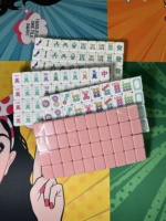 Juego de Mahjong Americano de Lujo Moderno con Diseño de Telaraña de Halloween, 1.4 Pulgadas, Tamaño Estándar, 160 Fichas, Acrílico Sólido, Ecológico, Portátil, para Regalo