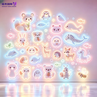 Lampe murale LED néon ludique et romantique, enseigne néon esthétique mignonne, décoration idéale pour chambre d'enfant, salon familial et espace de jeu intérieur