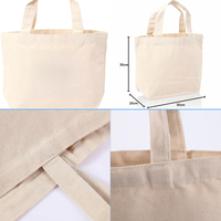 Tas Kanvas Tian-YL Kustom dengan Pegangan Bahu Katun, Penutup Ritsleting, Ramah Lingkungan, Desain Polos, untuk Wanita, Penggunaan Sehari-hari, Pantai, dan Luar Ruangan