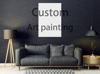Photo personnalisée abstraite, peinture à la main murale, pour salon