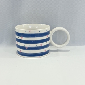 China Supplier Cartoon Pattern Eco-friendly Ceramic Coffee Mug with Round Handle Design Dishwasher & Microwave Safe Food Safe - Product Image 5