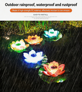 Étanche Changement De Couleur Led Lotus Fleur Étang Lumière Extérieure Décorative Jardin <span class=keywords><strong>Lampe</strong></span> Solaire Flottant <span class=keywords><strong>Piscine</strong></span> Lumières - Product Image 3