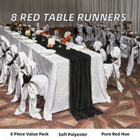 Chemin de table long et transparent pour mariage, Halloween, fête, baby shower, anniversaire, décoration de table