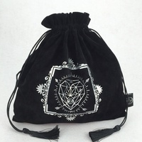Pochette à cheveux en velours doux avec logo personnalisé imprimé, pochette cosmétique en daim avec cordon de serrage, sac de rangement pour bijoux, emballage cadeau
