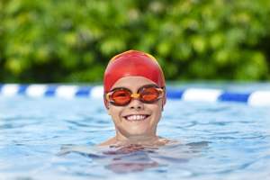 Bonnet de bain en silicone <span class=keywords><strong>Bestway</strong></span> 26049 pour enfants, Lil' Color Wave, âge 3+, haute qualité, imperméable - Product Image 4