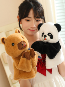 Serie creativa de animales, juguetes de peluche de boxeo, marioneta de mano interactiva Súper suave, muñeco de gato y perro, regalos de <span class=keywords><strong>cumpleaños</strong></span> para niños de dibujos animados - Product Image 4