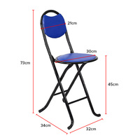 Prix bon marché moderne Portable léger Mini métal musulman pliant chaise pliable de prière pour la prière