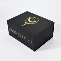 Bas quantité minimale de commande Logo personnalisé en gros de luxe noir aimant boîte de papier perruques vêtements carton pliant magnétique boîte-cadeau boîtes de papier d'emballage