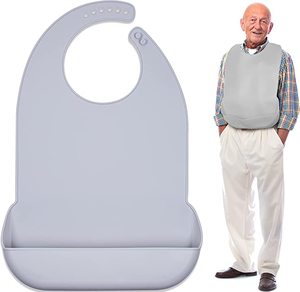 <strong>Adult</strong> <strong>Bibs</strong> - <strong>Bibs</strong> For <strong>Adults</strong> Man Women Eating Cloth For Elderly Seniors And Disabled Adjustable Terry <strong>Bib</strong> Clothing Protectors - Product Image 1