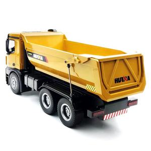 <span class=keywords><strong>Huina</strong></span> <span class=keywords><strong>1582</strong></span> 1/14 10 Canales Camión Volquete De Carga De Aleación De Metal De 6 Ruedas, Vehículo De Ingeniería A Control Remoto, Juguetes De Construcción RC - Product Image 4