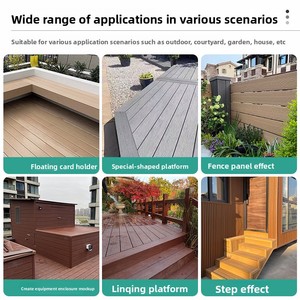 Plancher <span class=keywords><strong>en</strong></span> bois-<span class=keywords><strong>plastique</strong></span> pour extérieur et intérieur, cour, <span class=keywords><strong>terrasse</strong></span>, co-extrusion, anti-corrosion, revêtement de sol composite bois-<span class=keywords><strong>plastique</strong></span> - Product Image 4