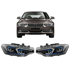 Faros LED para Automóvil, Compatibles con <span class=keywords><strong>BMW</strong></span> Serie 3 <span class=keywords><strong>F30</strong></span> F31 F35 2012-2018, Estilo Ikon, DRL con Ojos de Ángel, 8000K - Product Image 6