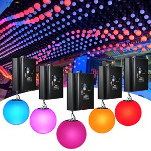 Sistema de Iluminación LED Cinético de Esferas Múltiples con Elevación Motorizada y Efecto Visual Dinámico Inmersivo <span class=keywords><strong>3D</strong></span> con Mapeo de Píxeles DMX - Product Image 2