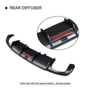 Diffuseur arrière B9 en fibre de carbone de haute qualité pour Audi A4 B9 2018 2019 (ne convient pas à S4) - Product Image 4