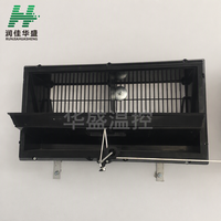 Grille d'aération latérale en plastique anti-oiseaux pour poulailler, fenêtre de ventilation pour élevage de poulets de chair