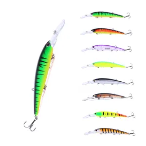 16.5cm 21g Hot Artificial Bait Minnow Lures Fishing Lifelike Eyes Hard Plastic Lures